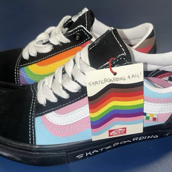 Vans Old Skool Pride Skate 'Black' VN0A5FCBBMB new with Box - Picture 3 of 6